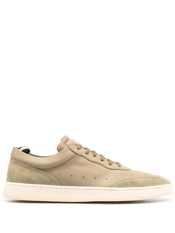 Officine Creative レースアップ レザースニーカー | グリーン 