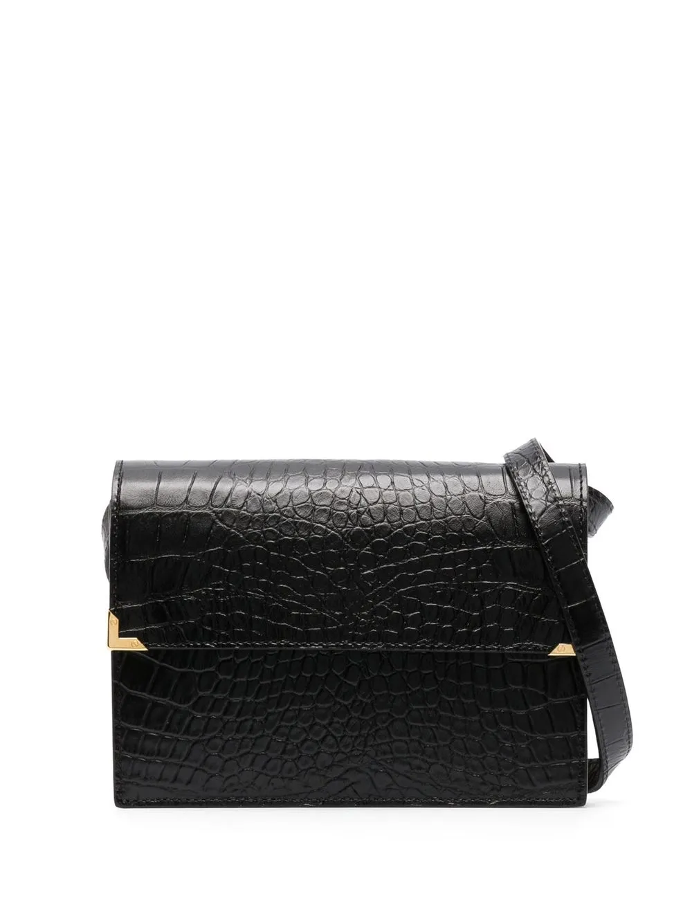 

Ernest W. Baker crocodile-effect crossbody bag - Black