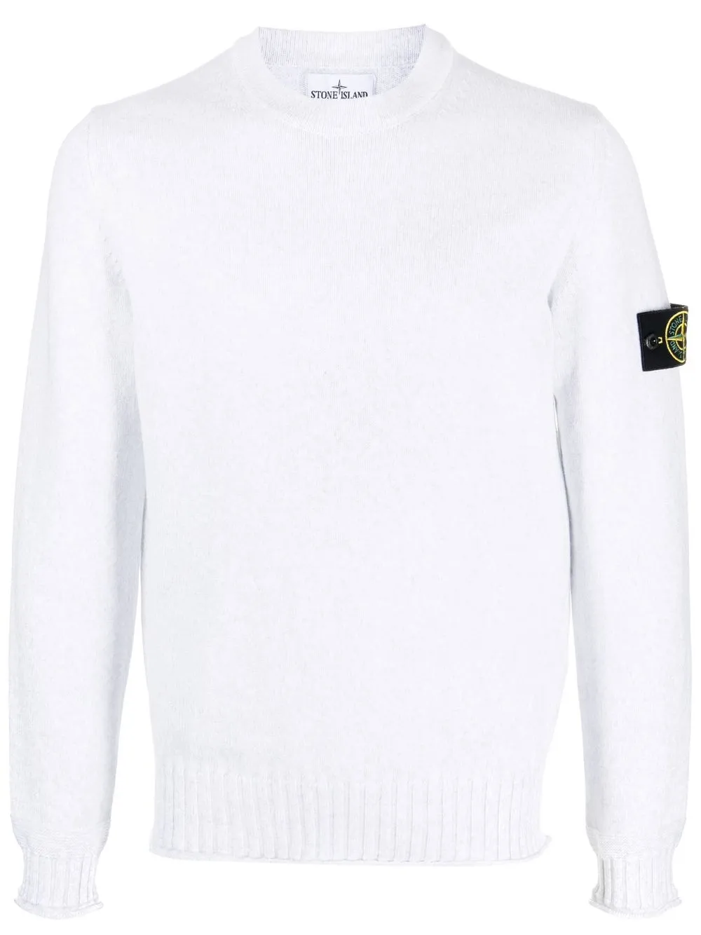 

Stone Island suéter con parche del logo - Gris