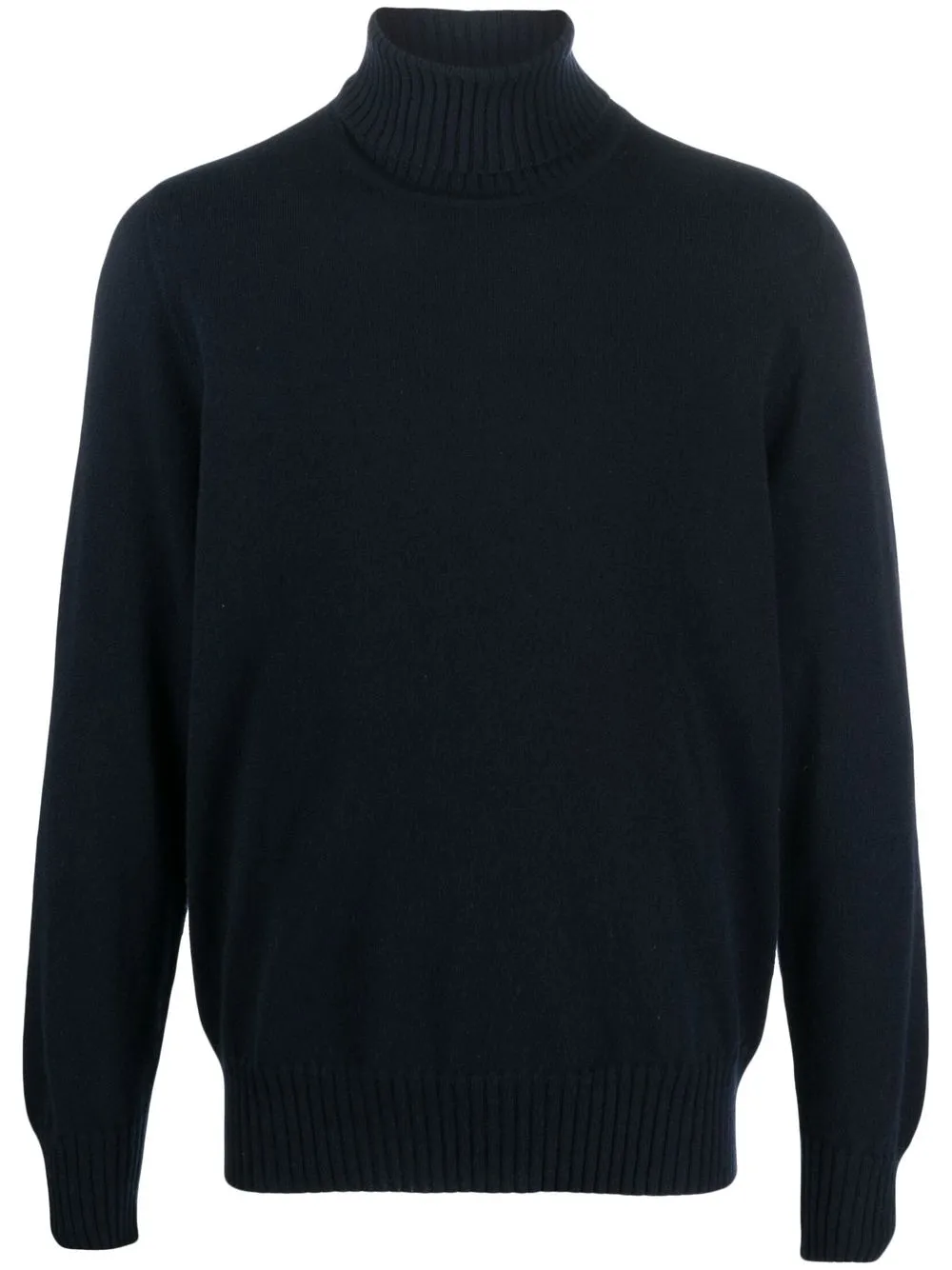 Malo fine-knit roll-neck jumper - Blue