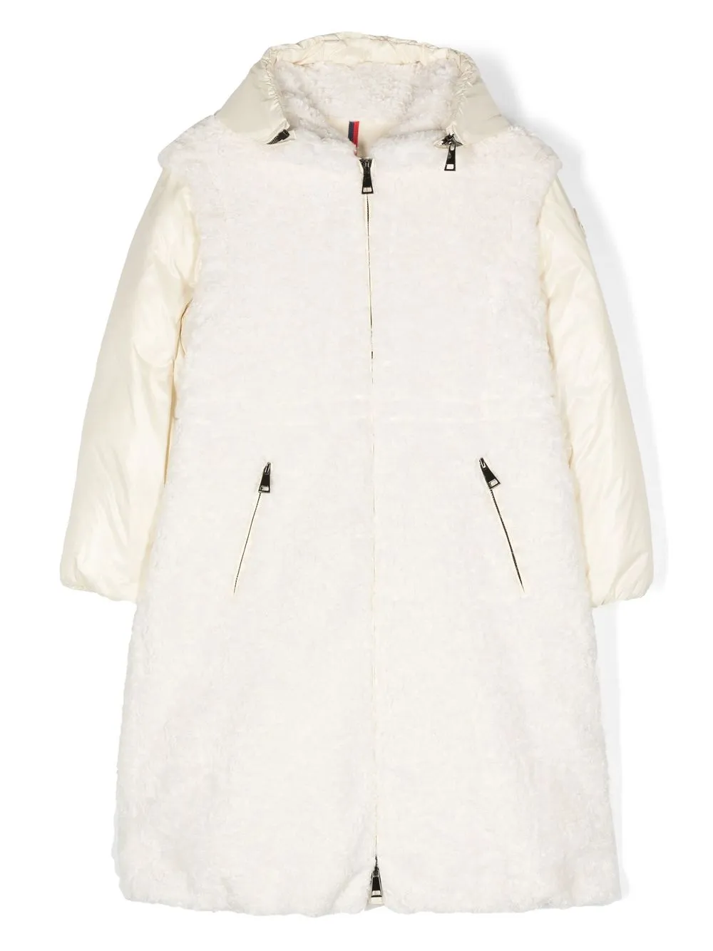 ＜Farfetch＞ Moncler Enfant Coiselet ダウンコート - ホワイト