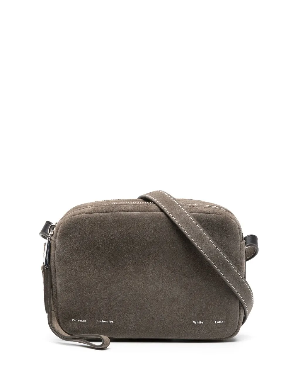 

Proenza Schouler logo-print crossbody bag - Grey