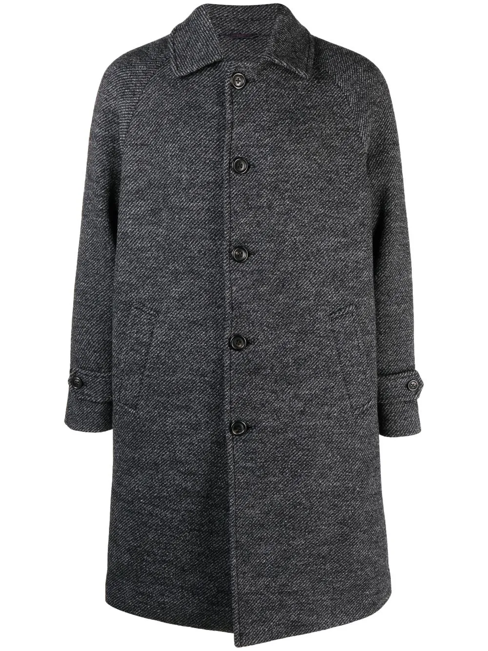 

Circolo 1901 buttoned-up single-breasted coat - Black
