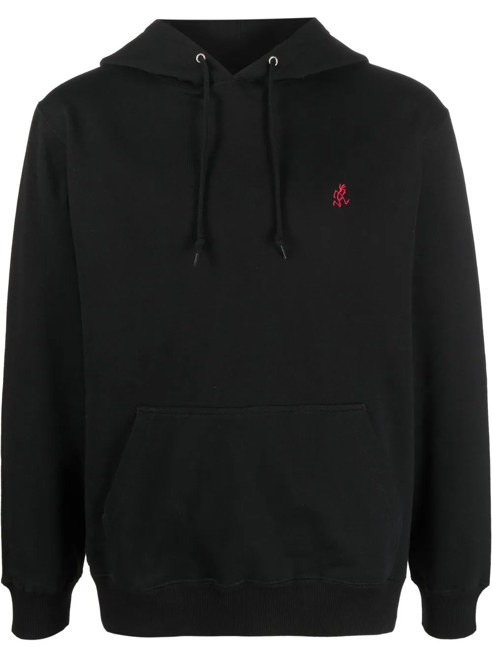 

Gramicci logo-embroidered cotton hoodie - Black