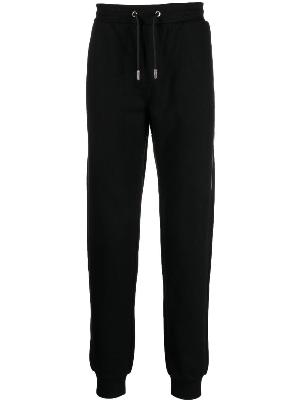 Karl Lagerfeld Logo Patch Track Pants In Black