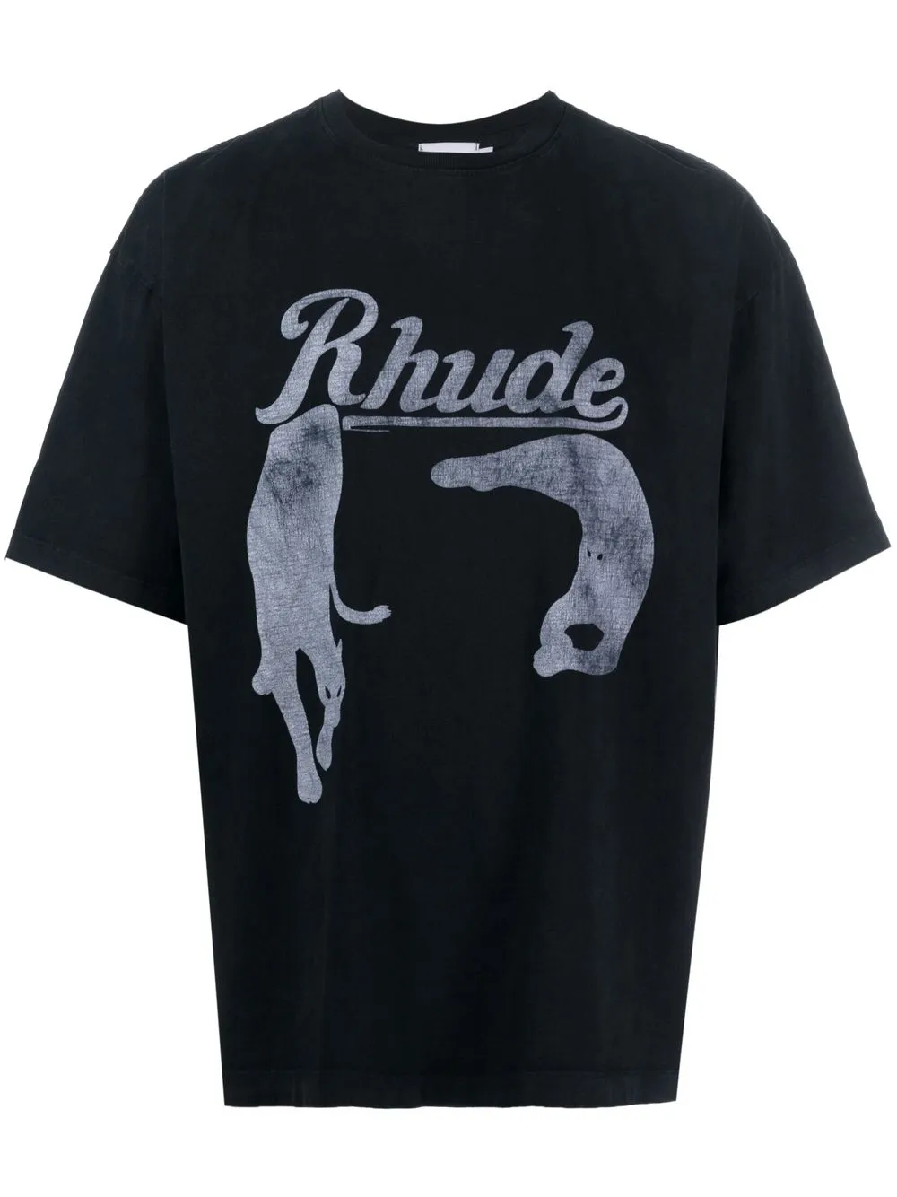 

Rhude Black Cat print T-shirt