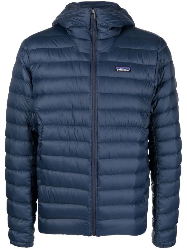 Patagonia men's down clearance sweater hoody navy blue