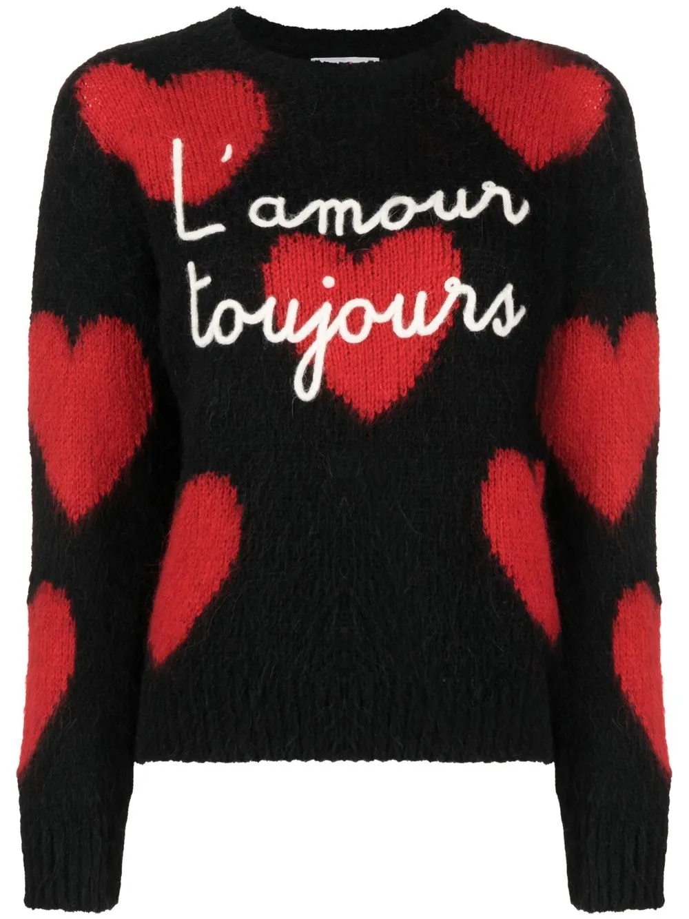 

MC2 Saint Barth New Queen Amour knitted jumper - Black