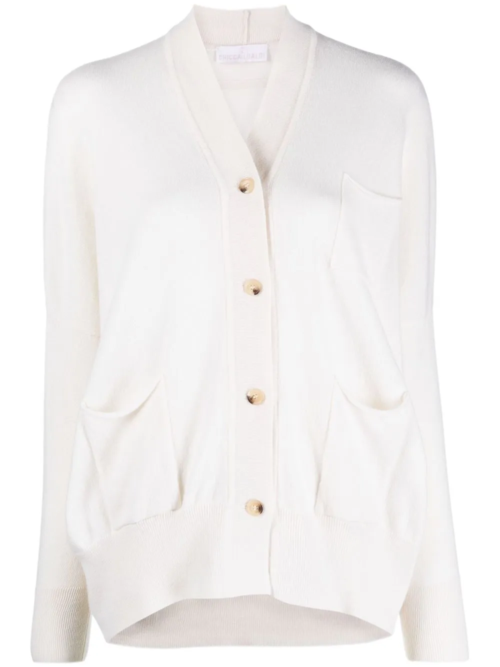

Chicca Lualdi V-neck cashmere cardigan - White