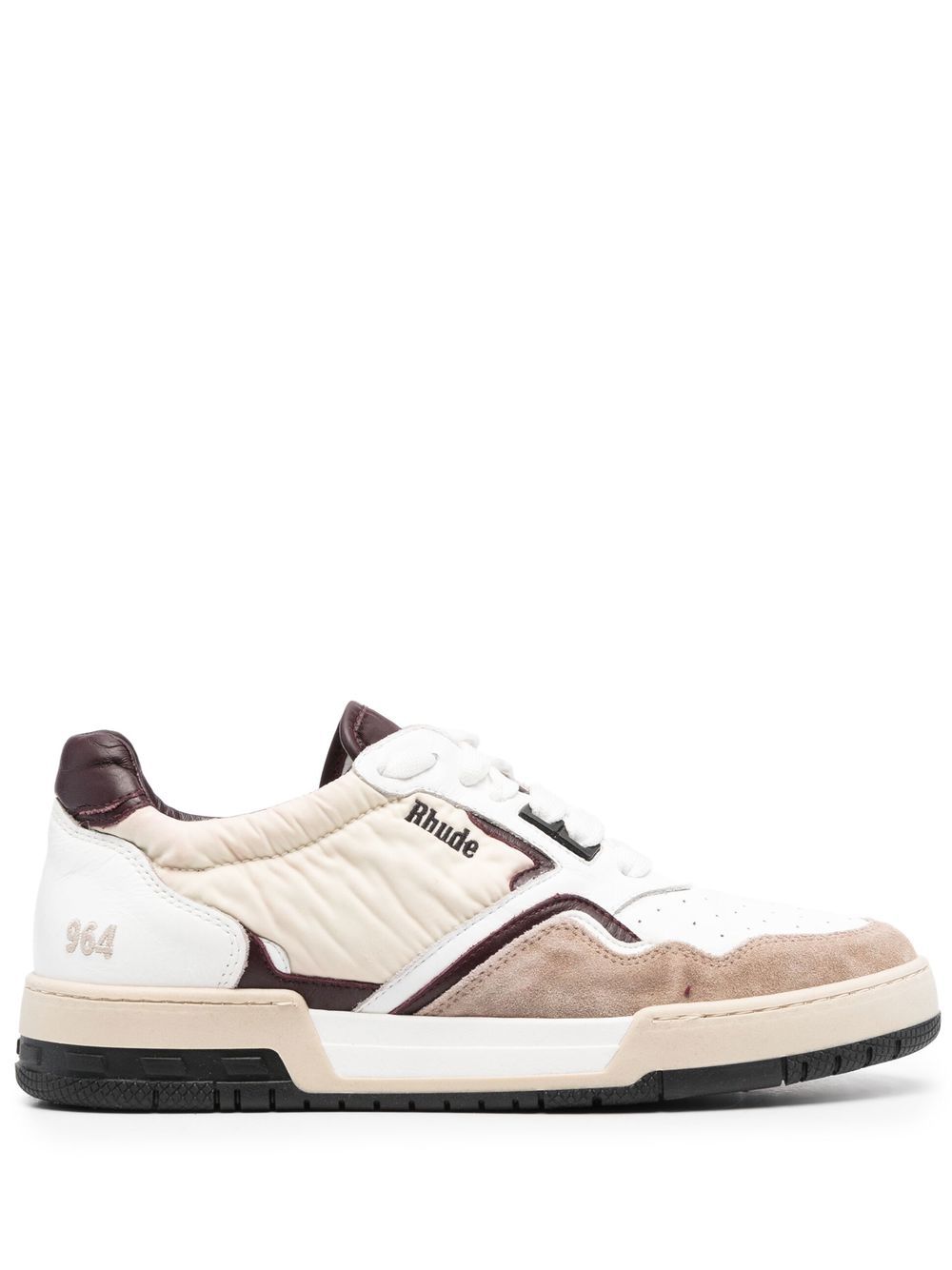 RHUDE lace-up logo-patch Sneakers - Farfetch