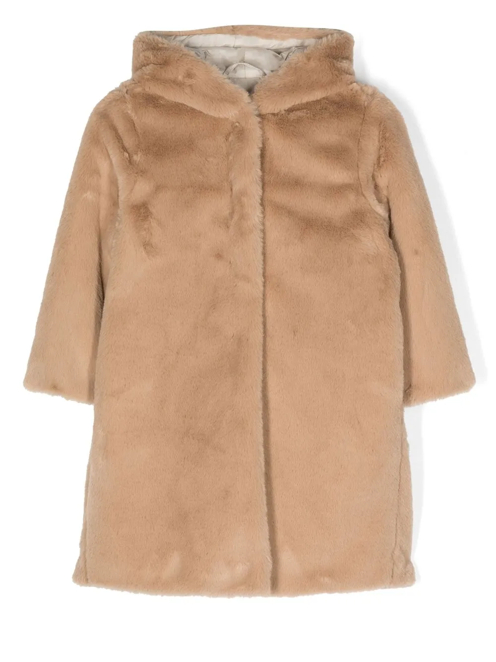 

Il Gufo faux fur hooded jacket - Brown
