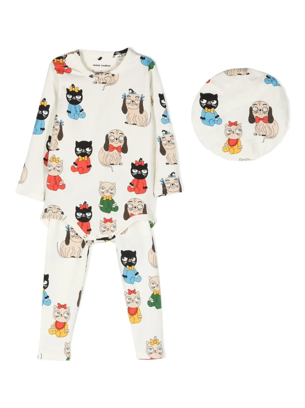 Mini Rodini Set Mini Rodini Set De Tres Piezas Mini Babies | Neutro | FARFETCH MX