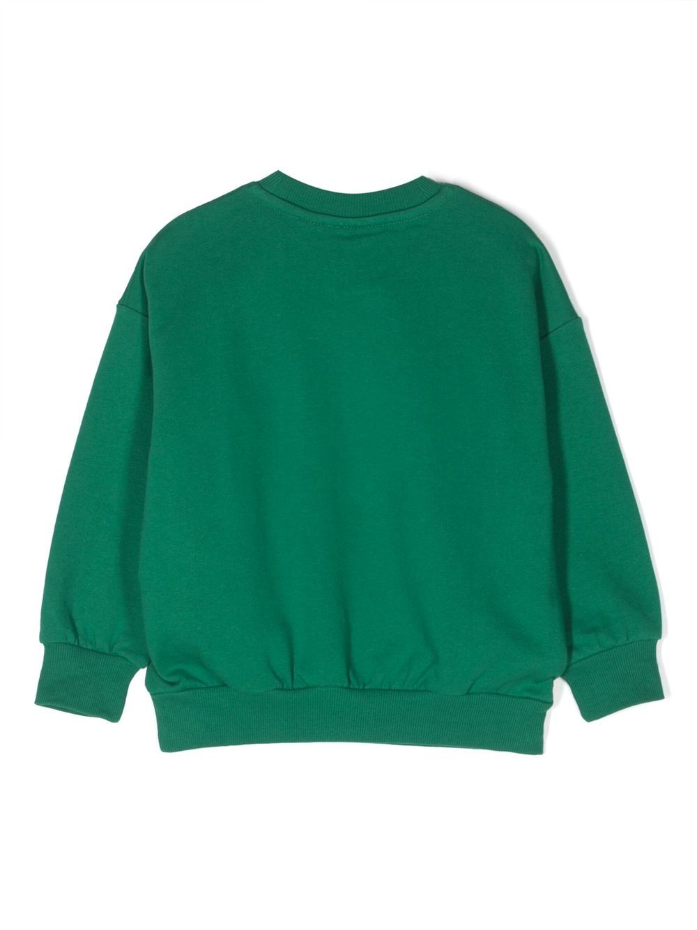 Mini Rodini Sweater van biologisch katoen - Groen