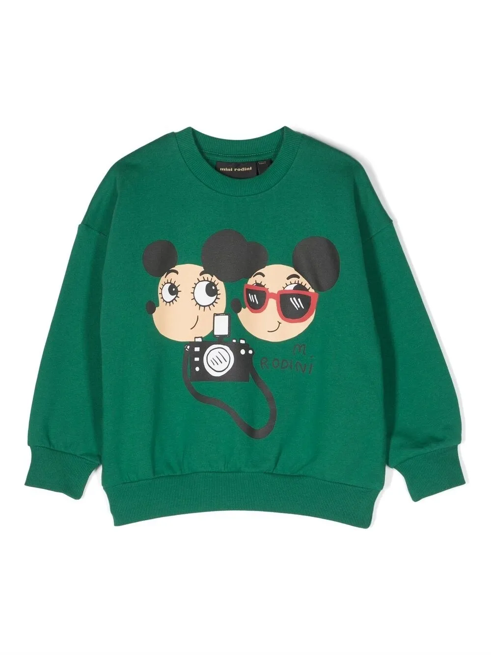 Mini Rodini Ritz Ratz Organic Cotton Sweatshirt In Green | ModeSens