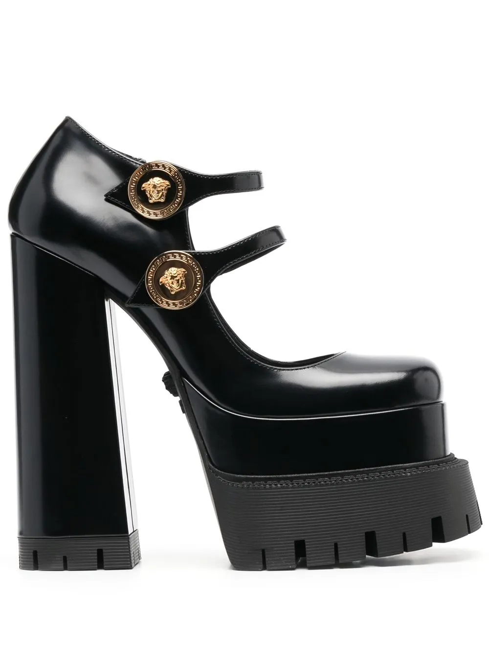 

Versace Medusa Head-detail 160mm pumps - Black