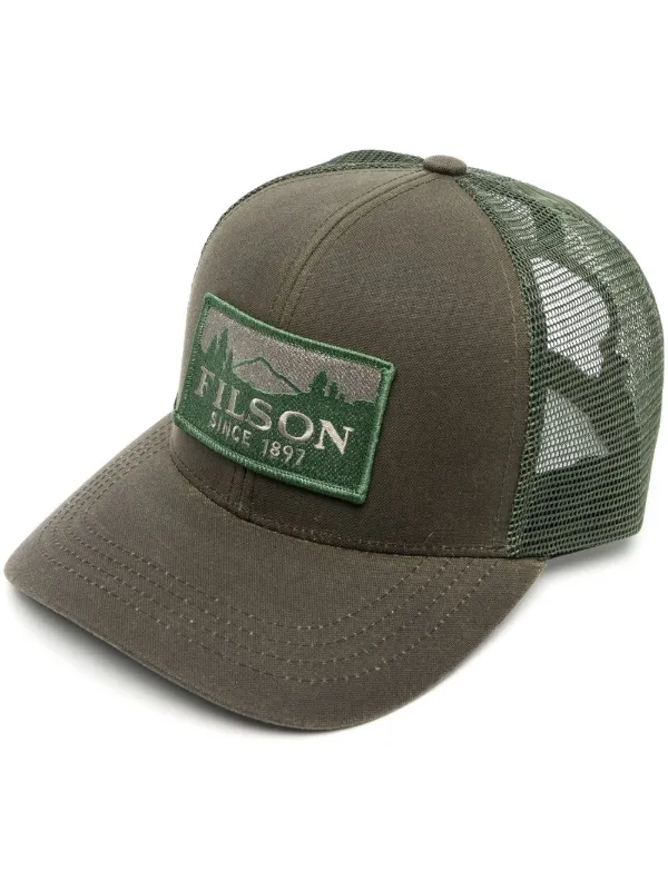 Filson Logger logo-patch Cap Green FARFETCH IN