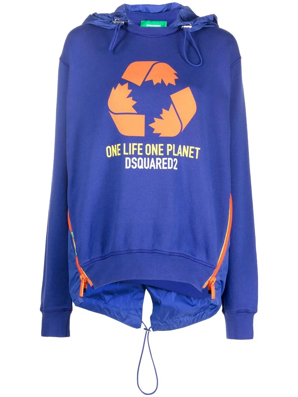 

Dsquared2 hoodie con estampado gráfico - Azul