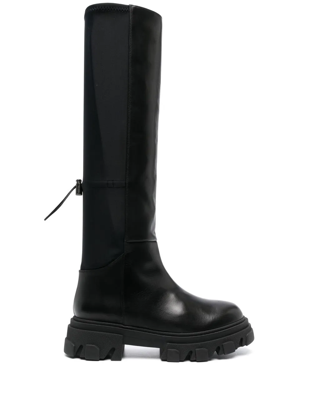 

GIABORGHINI leather knee-length boots - Black