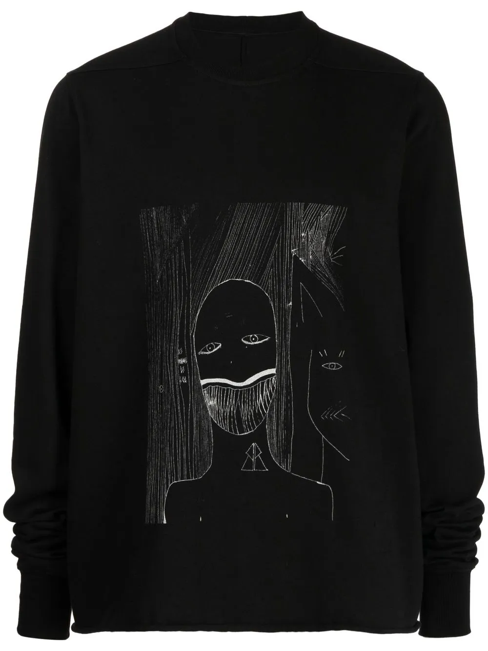 

Rick Owens DRKSHDW graphic-print crew-neck sweatshirt - Black