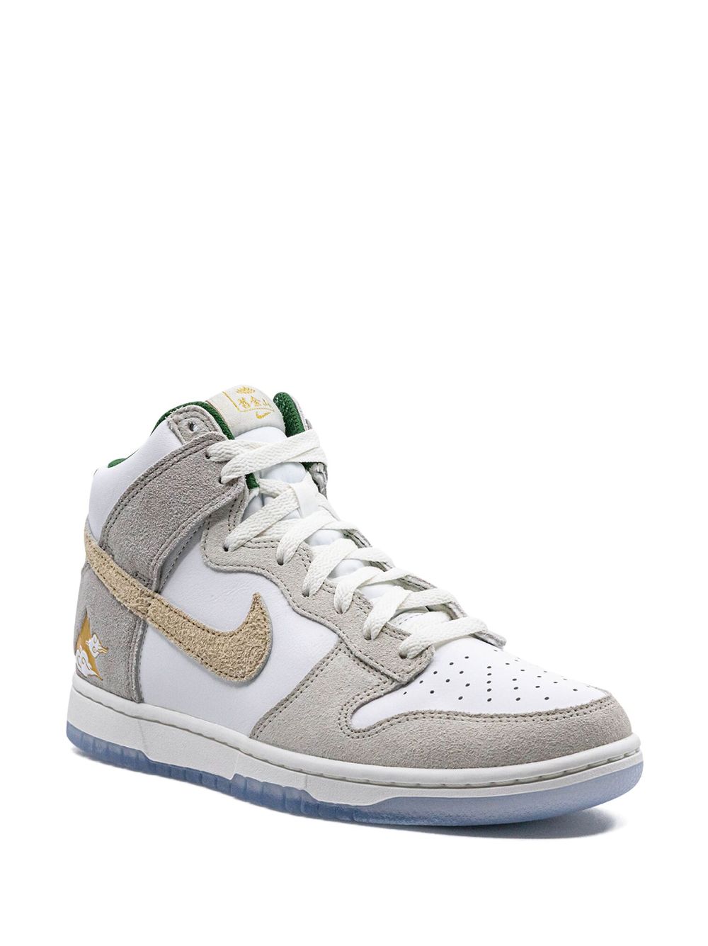 Shop Nike Dunk High Primium "lunar New Year" Sneakers In White