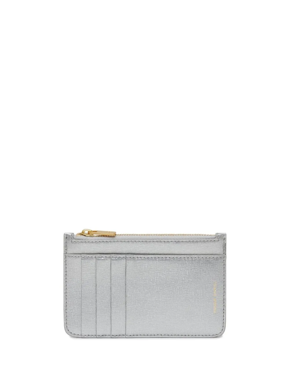 

Mansur Gavriel zipped leather cardholder - Silver