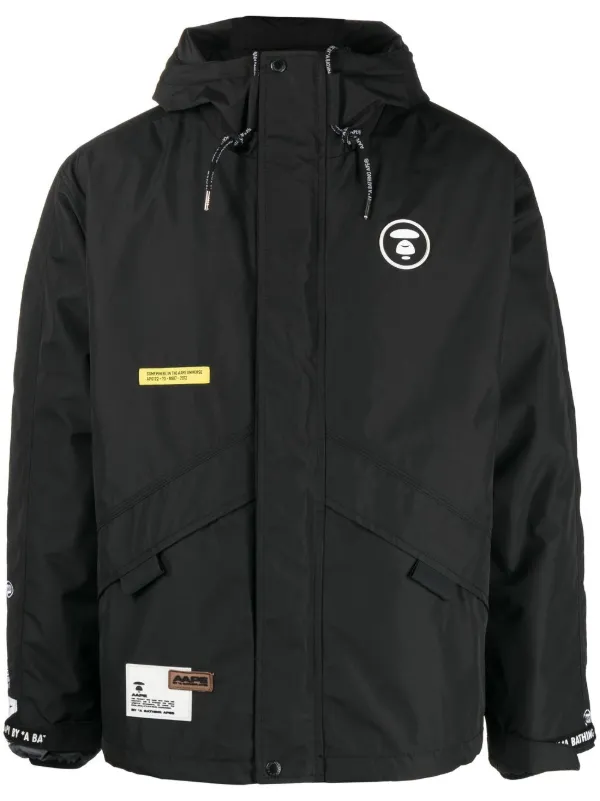 AAPE BY *A BATHING APE® フーデッド パデッドジャケット | ブラック 
