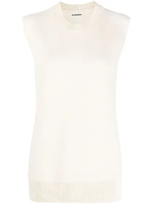 〓JIL SANDER〓 light-GREY カシミヤ knit vest JIL SANDER - GREY SLEEVELESS JUMPER – LE LABO STORE