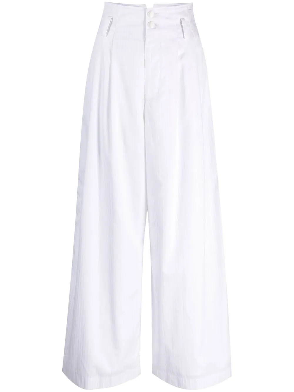 

Undercover high-waist wide-leg trousers - White