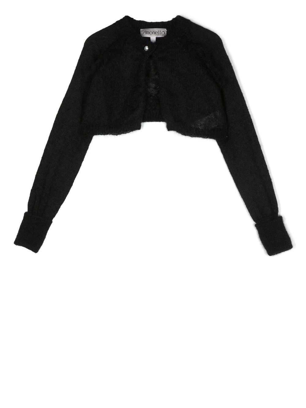 

Simonetta embellished cropped cardigan - Black