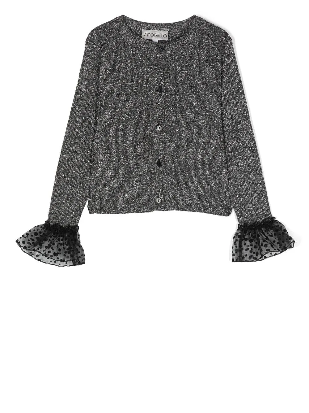 

Simonetta ruffled-cuff cardigan - Black