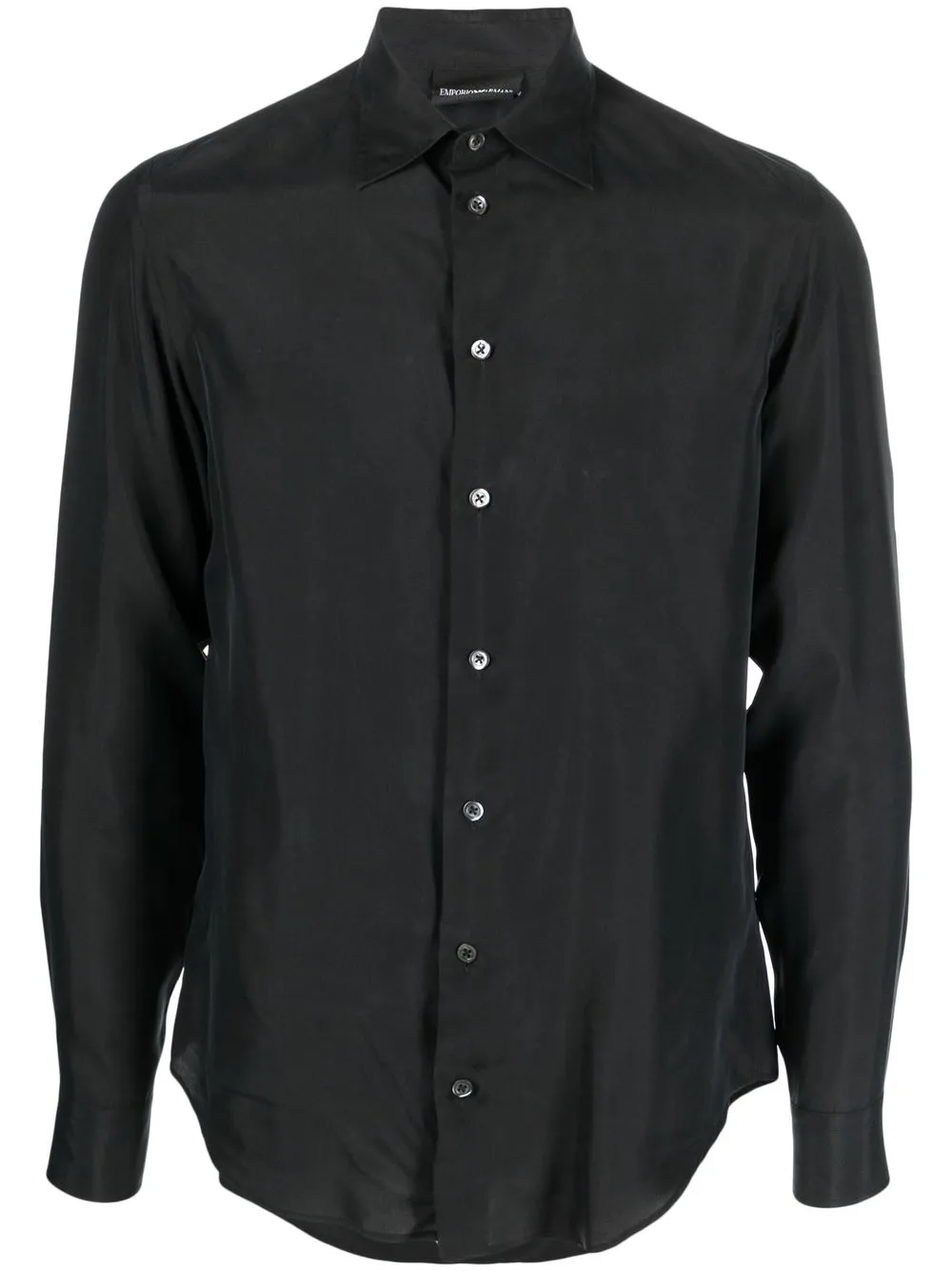 

Emporio Armani camisa slim con botones - Negro