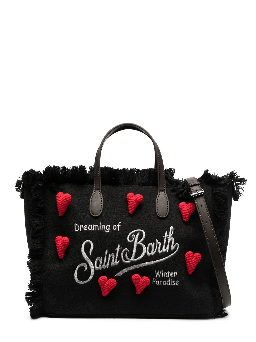 

MC2 Saint Barth Colette Heart-patch tote bag - Black