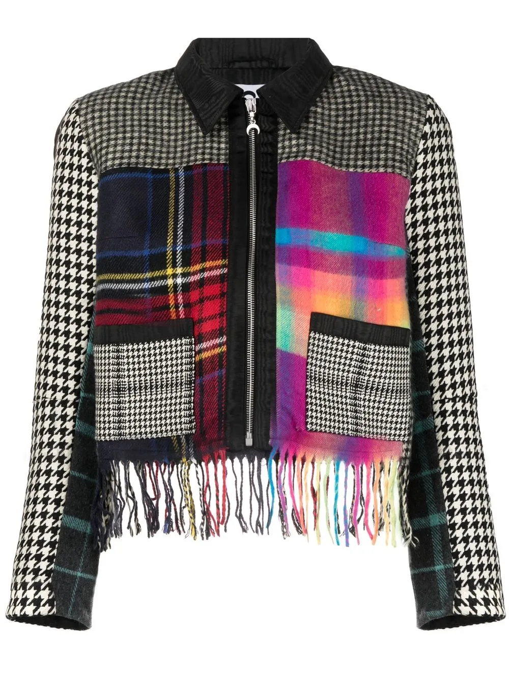 

Marine Serre mixed-print jacket - Black