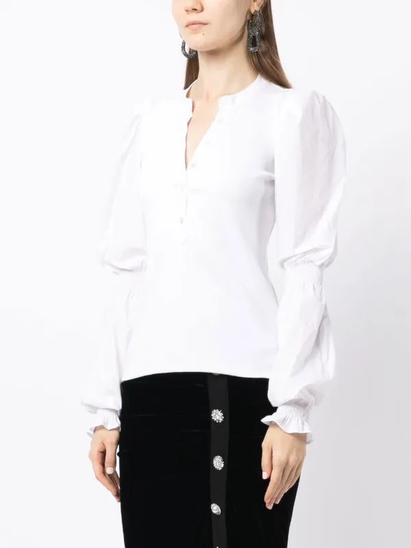 NEW veronica beard, puff-sleeve blouse, shops white