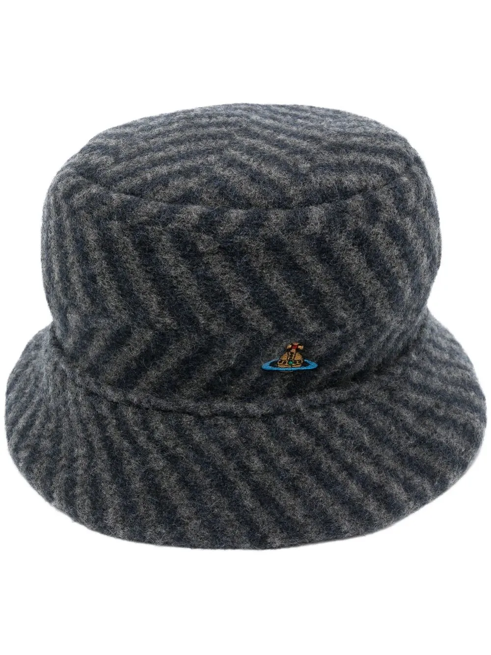 

Vivienne Westwood zig-zag pattern bucket hat - Grey
