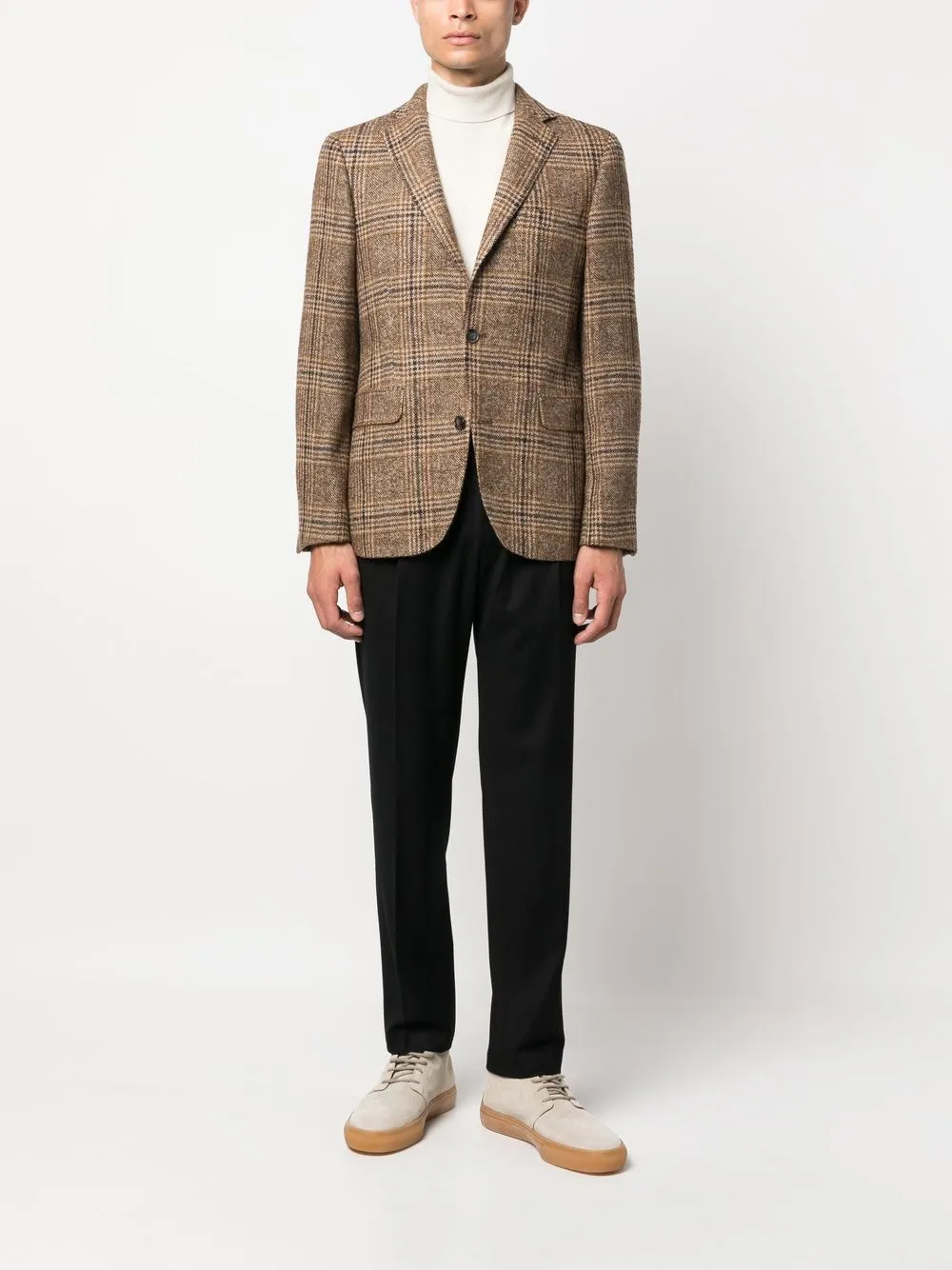 Officine Generale plaid-check single-breasted blazer | Blazers | Image 2