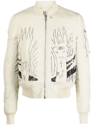 Rick Owens DRKSHDW Flight Bomber Jacket - Farfetch