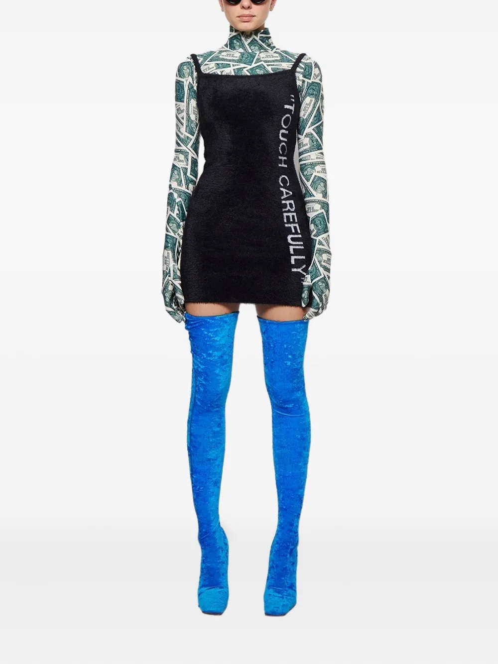 Vetements Boomerang Sock Boots In Blue