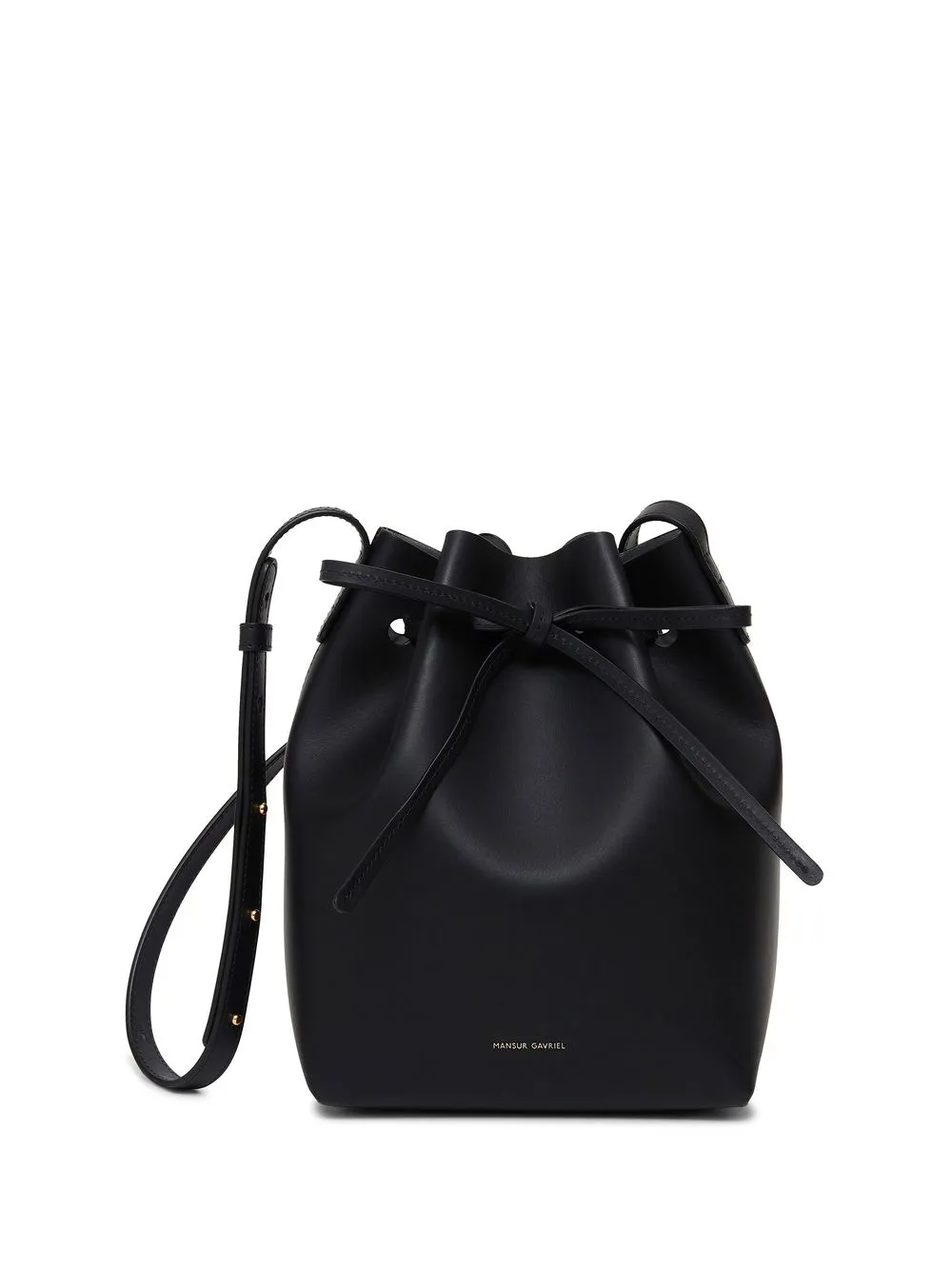 

Mansur Gavriel mini leather bucket bag - Black