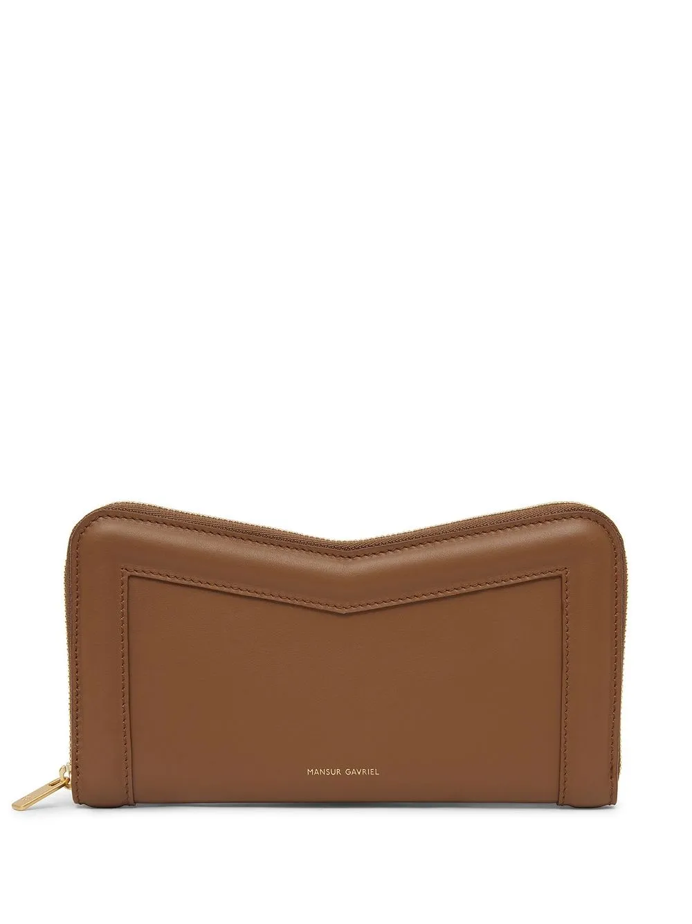 

Mansur Gavriel M-shape leather wallet - Brown