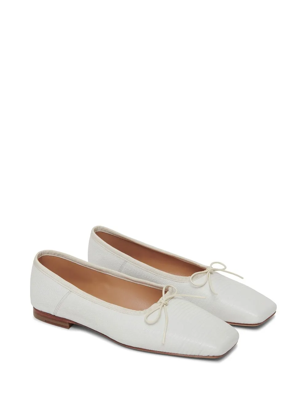 Mansur Gavriel Ballerina's met vierkante neus - Wit