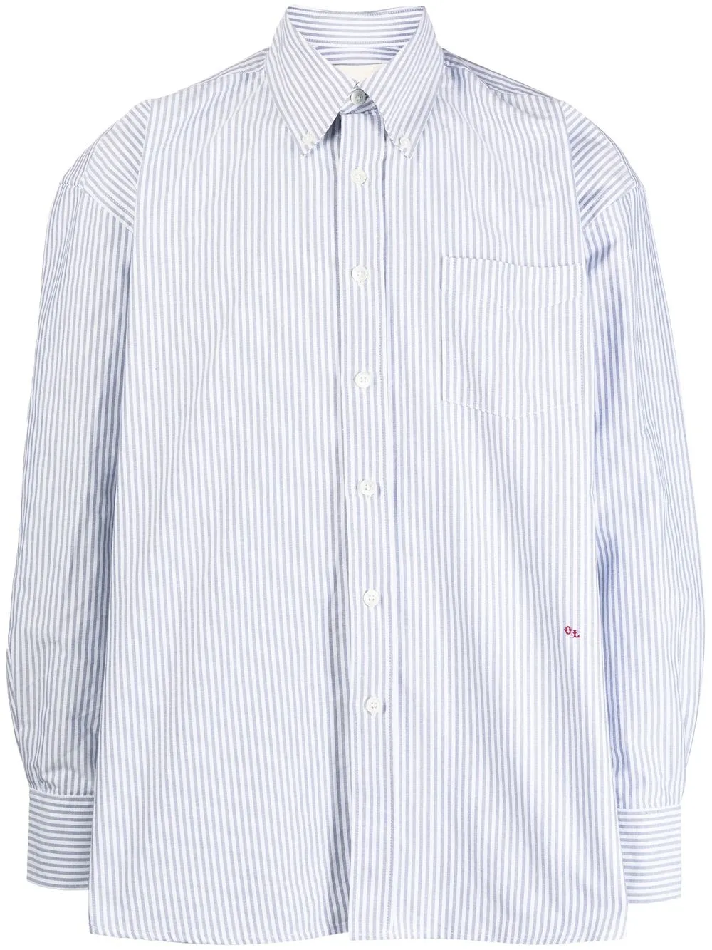 

OUR LEGACY cotton striped shirt - Blue