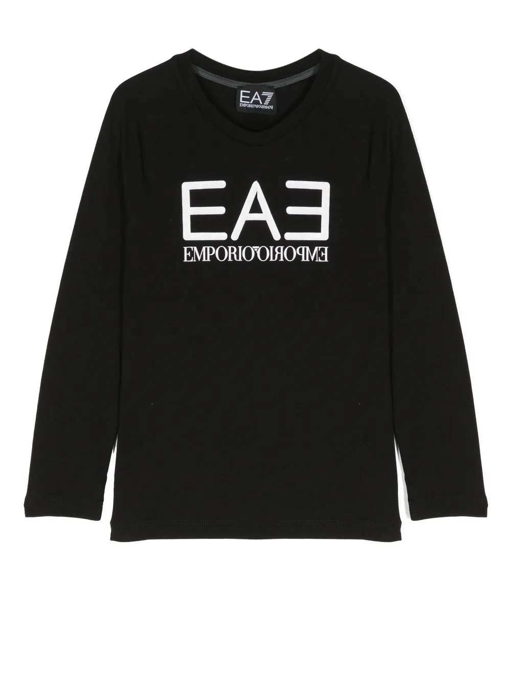 

Emporio Armani Kids logo-print long-sleeve T-shirt - Black