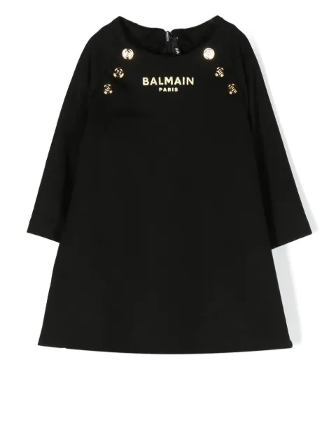Balmain Kids Set aus Kleid und Windelhöschen
