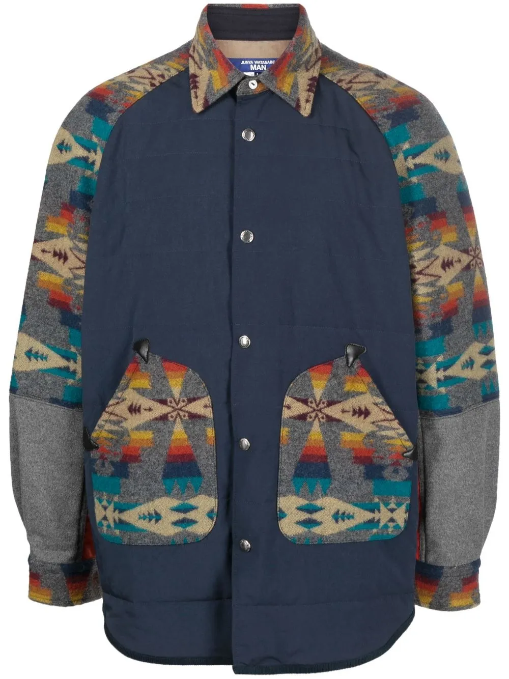 

Junya Watanabe sobrecamisa capitonada - Azul