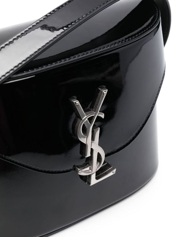 Saint Laurent June Box Black Leather Shoulder Bag New