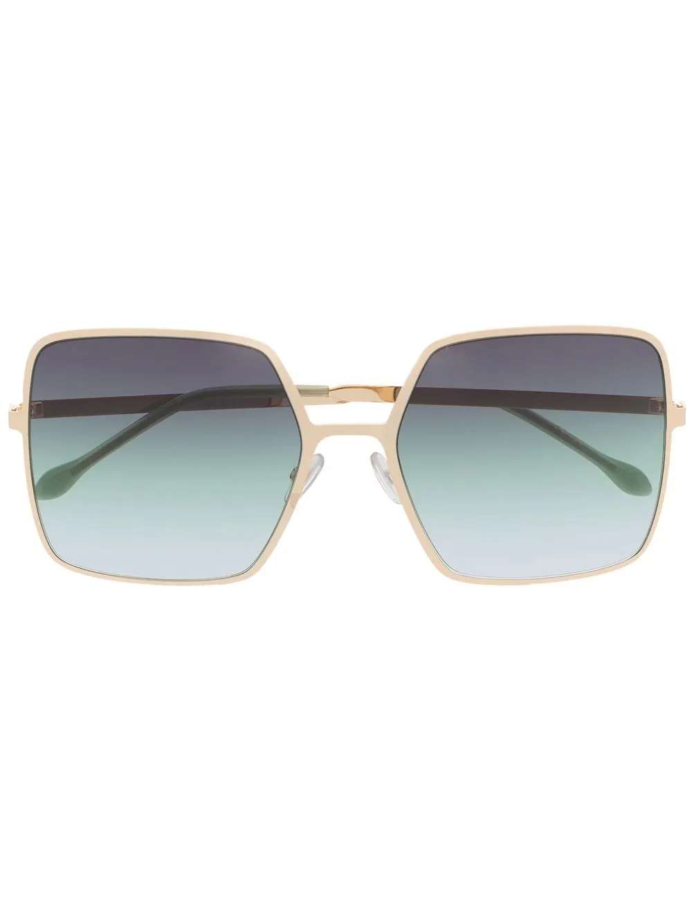 

Isabel Marant Eyewear logo-engraved oversize-frame sunglasses - Gold