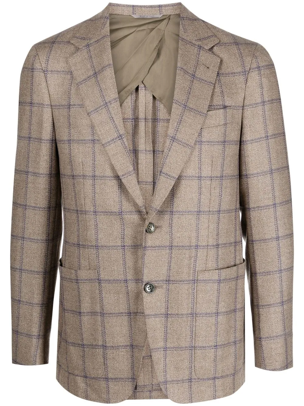 

Canali check-pattern wool blazer - Neutrals