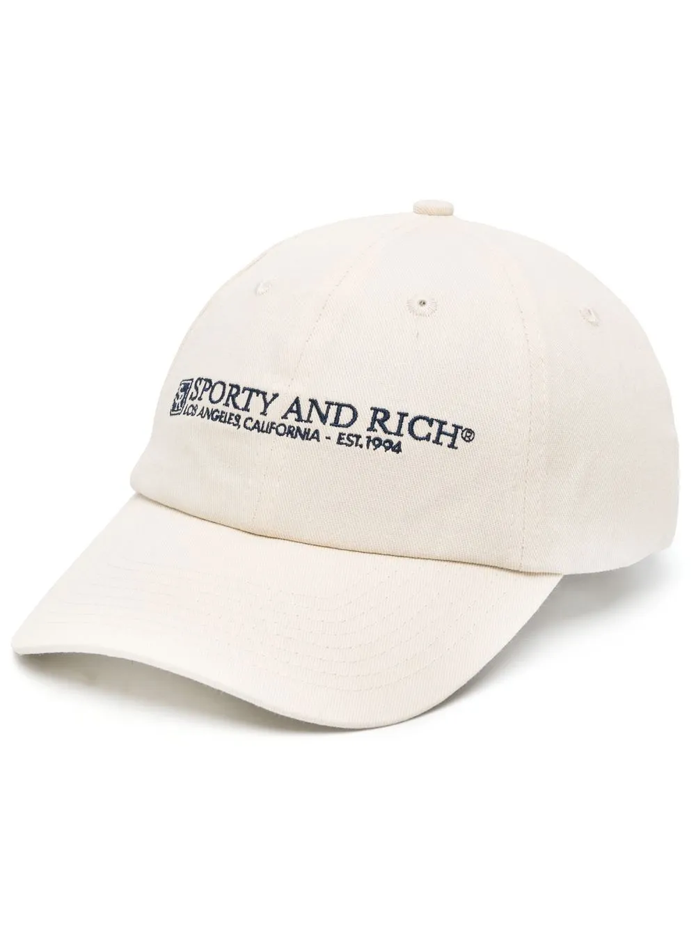 

Sporty & Rich embroidered-logo baseball cap - Neutrals