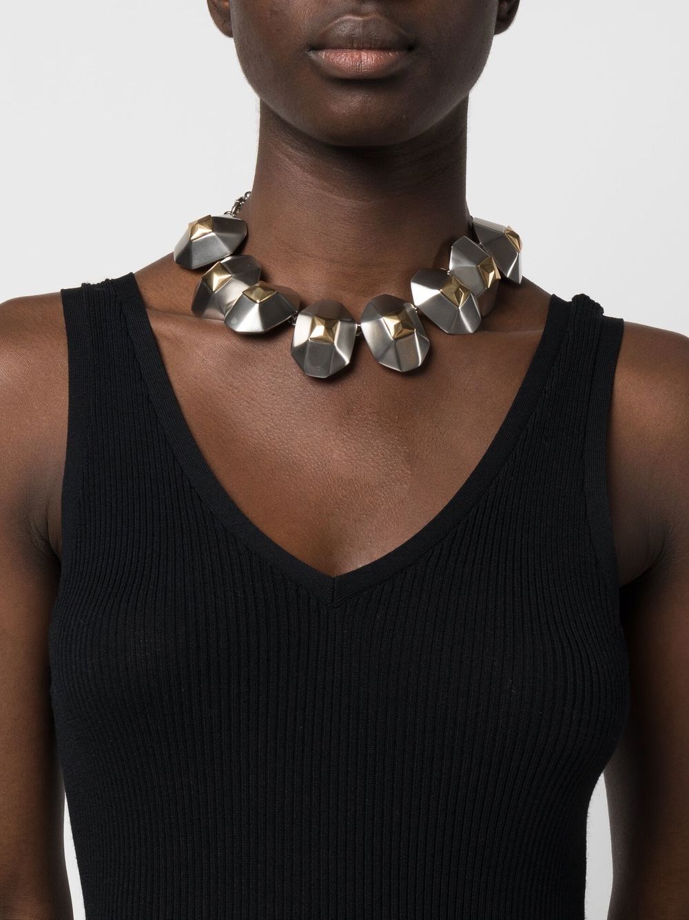 Ports 1961 Tweekleurige choker - Zilver